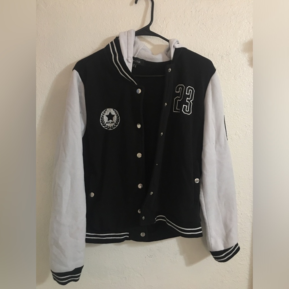 LA Varsity Black And White Jacket